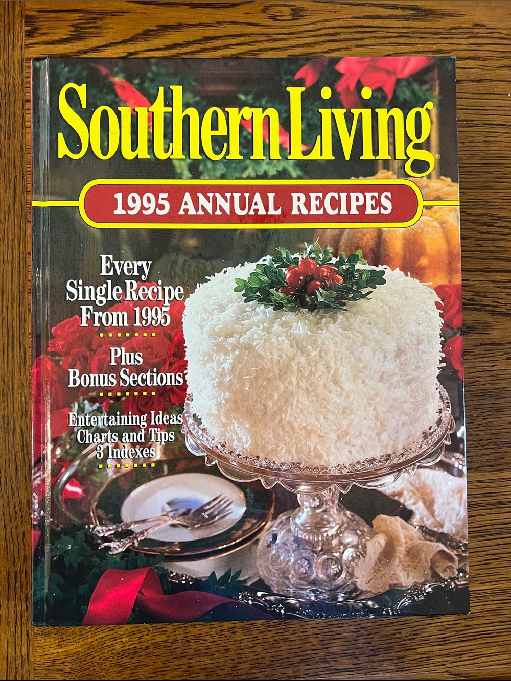 Southern Living 1995 Annual Recipes Cookbook - Yellow & Red Accents